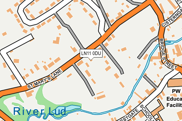 LN11 0DU map - OS OpenMap – Local (Ordnance Survey)