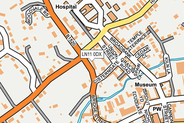 LN11 0DX map - OS OpenMap – Local (Ordnance Survey)