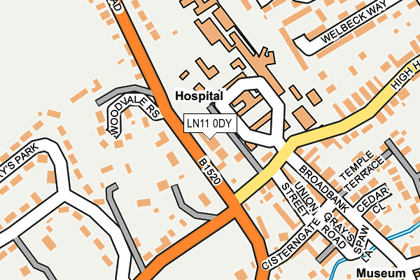 LN11 0DY map - OS OpenMap – Local (Ordnance Survey)