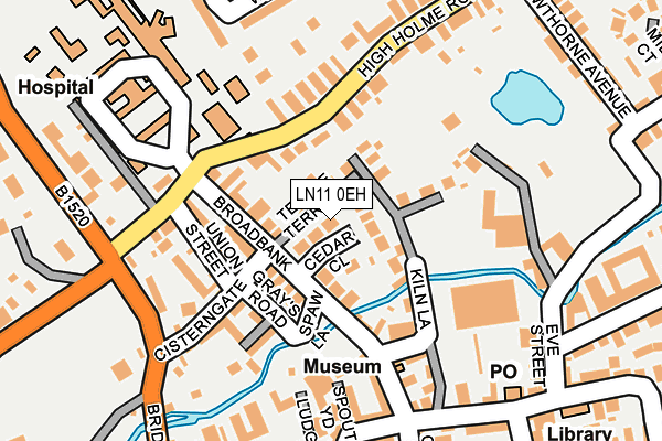 LN11 0EH map - OS OpenMap – Local (Ordnance Survey)