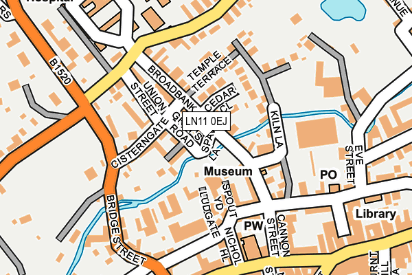 LN11 0EJ map - OS OpenMap – Local (Ordnance Survey)