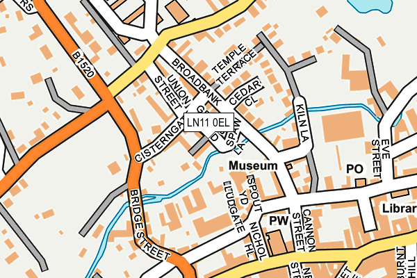 LN11 0EL map - OS OpenMap – Local (Ordnance Survey)