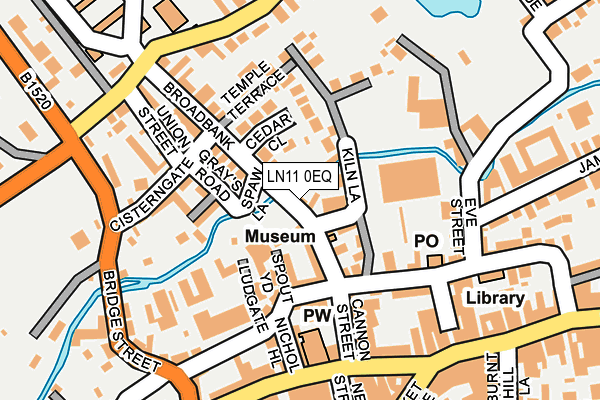 LN11 0EQ map - OS OpenMap – Local (Ordnance Survey)