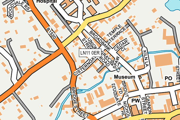 LN11 0ER map - OS OpenMap – Local (Ordnance Survey)