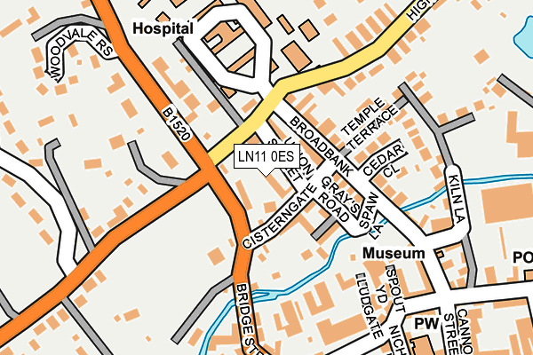 LN11 0ES map - OS OpenMap – Local (Ordnance Survey)