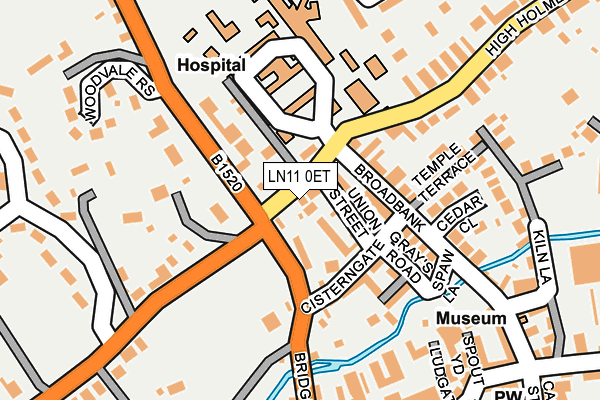LN11 0ET map - OS OpenMap – Local (Ordnance Survey)