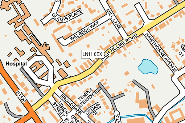 LN11 0EX map - OS OpenMap – Local (Ordnance Survey)