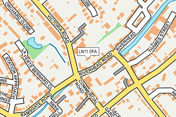 LN11 0FA map - OS OpenMap – Local (Ordnance Survey)