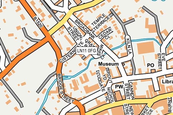 LN11 0FG map - OS OpenMap – Local (Ordnance Survey)