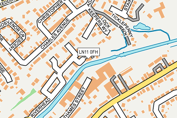 LN11 0FH map - OS OpenMap – Local (Ordnance Survey)