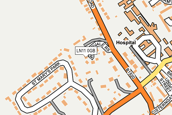 LN11 0GB map - OS OpenMap – Local (Ordnance Survey)