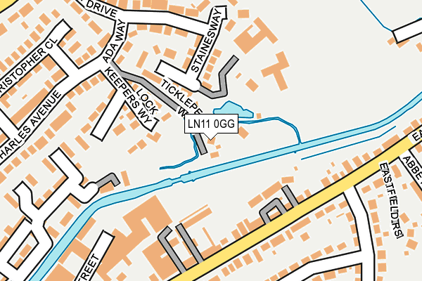 LN11 0GG map - OS OpenMap – Local (Ordnance Survey)