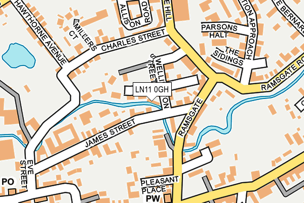 LN11 0GH map - OS OpenMap – Local (Ordnance Survey)