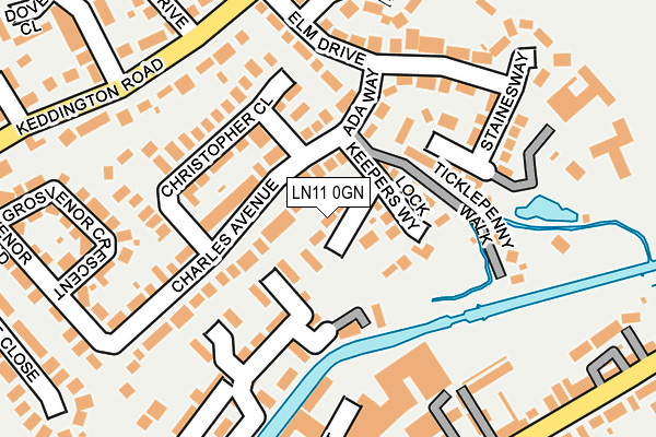LN11 0GN map - OS OpenMap – Local (Ordnance Survey)