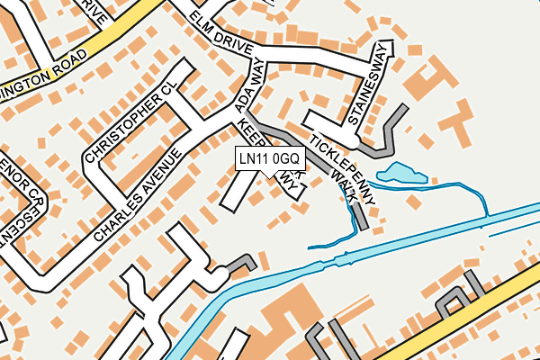 LN11 0GQ map - OS OpenMap – Local (Ordnance Survey)