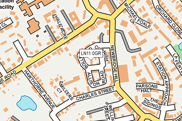 LN11 0GR map - OS OpenMap – Local (Ordnance Survey)
