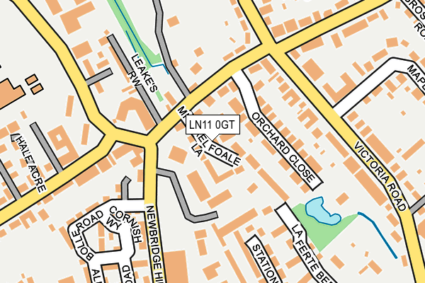 LN11 0GT map - OS OpenMap – Local (Ordnance Survey)
