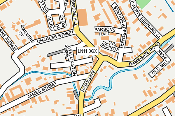 LN11 0GX map - OS OpenMap – Local (Ordnance Survey)