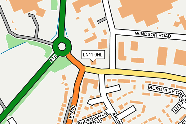 LN11 0HL map - OS OpenMap – Local (Ordnance Survey)