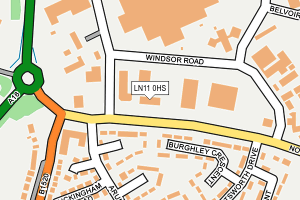 LN11 0HS map - OS OpenMap – Local (Ordnance Survey)