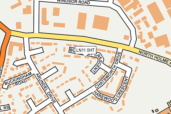 LN11 0HT map - OS OpenMap – Local (Ordnance Survey)