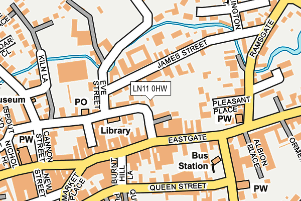 LN11 0HW map - OS OpenMap – Local (Ordnance Survey)