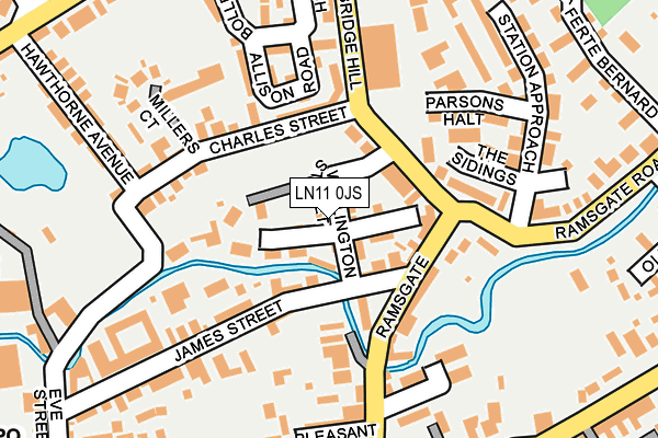 LN11 0JS map - OS OpenMap – Local (Ordnance Survey)