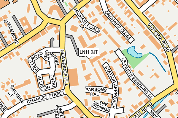 LN11 0JT map - OS OpenMap – Local (Ordnance Survey)