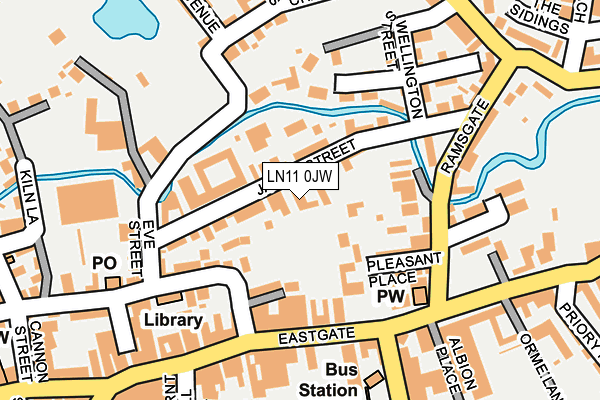 LN11 0JW map - OS OpenMap – Local (Ordnance Survey)