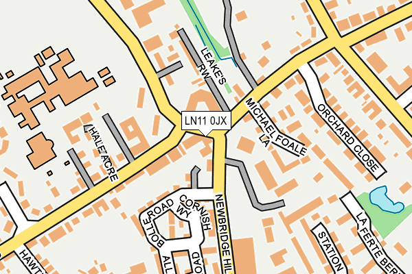 LN11 0JX map - OS OpenMap – Local (Ordnance Survey)