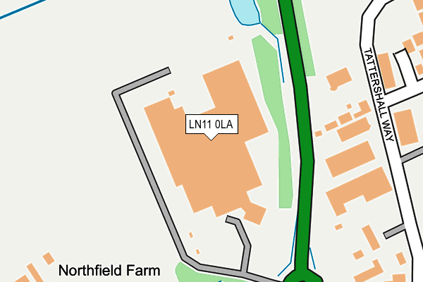 LN11 0LA map - OS OpenMap – Local (Ordnance Survey)