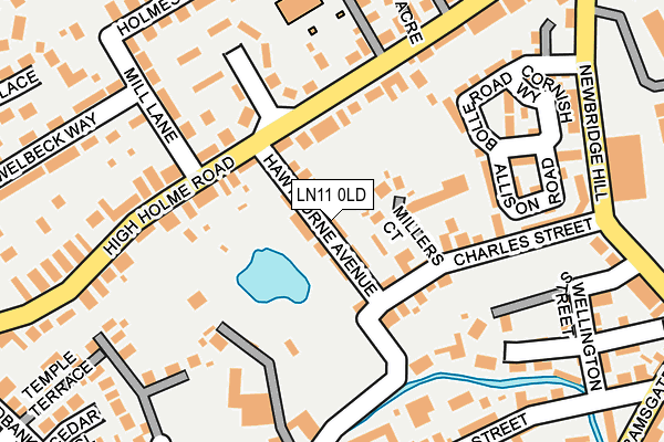 LN11 0LD map - OS OpenMap – Local (Ordnance Survey)