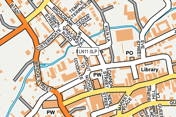 LN11 0LP map - OS OpenMap – Local (Ordnance Survey)