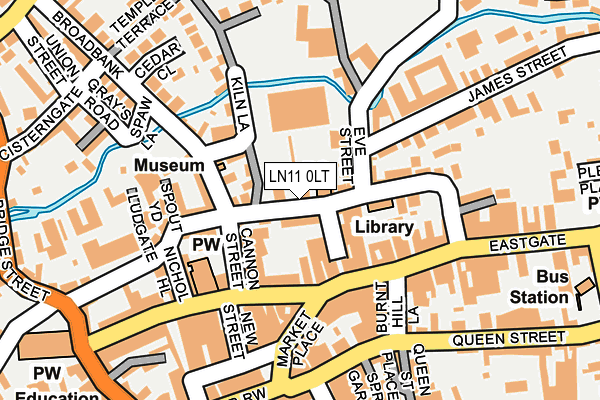 LN11 0LT map - OS OpenMap – Local (Ordnance Survey)