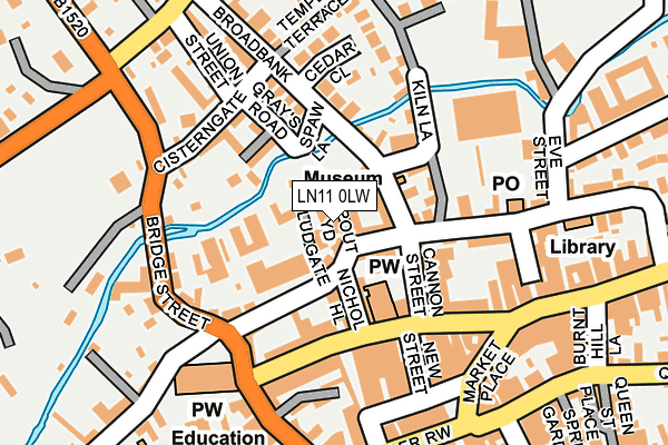 LN11 0LW map - OS OpenMap – Local (Ordnance Survey)