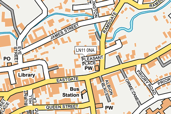 LN11 0NA map - OS OpenMap – Local (Ordnance Survey)