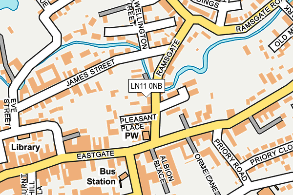LN11 0NB map - OS OpenMap – Local (Ordnance Survey)
