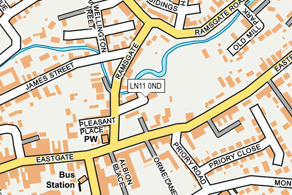 LN11 0ND map - OS OpenMap – Local (Ordnance Survey)