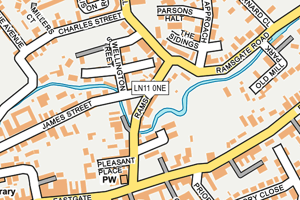 LN11 0NE map - OS OpenMap – Local (Ordnance Survey)