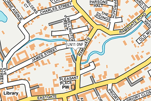 LN11 0NF map - OS OpenMap – Local (Ordnance Survey)