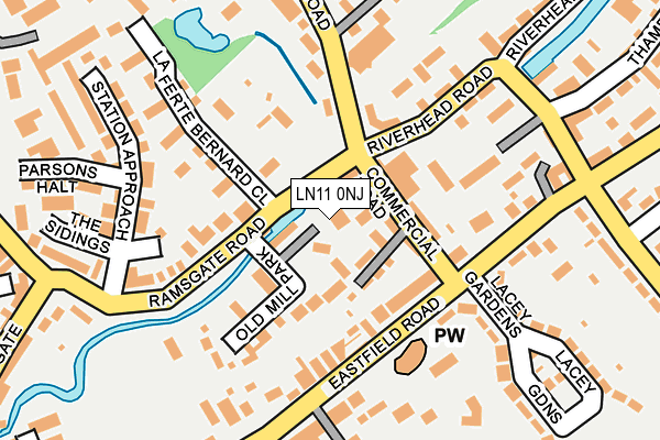 LN11 0NJ map - OS OpenMap – Local (Ordnance Survey)