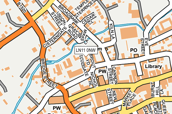 LN11 0NW map - OS OpenMap – Local (Ordnance Survey)