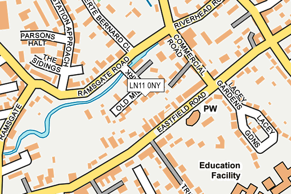 Map of WINSOR ESTATES LIMITED at local scale