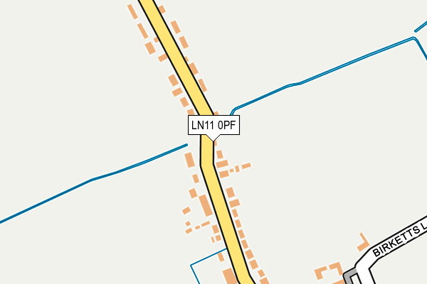 LN11 0PF map - OS OpenMap – Local (Ordnance Survey)