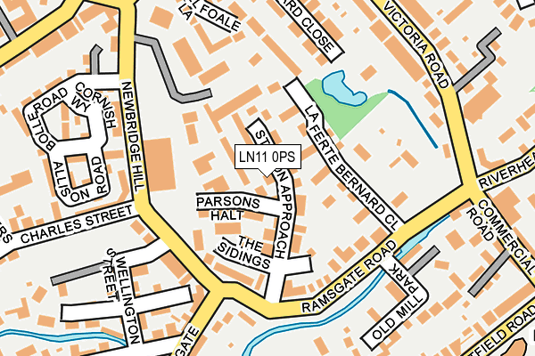 LN11 0PS map - OS OpenMap – Local (Ordnance Survey)
