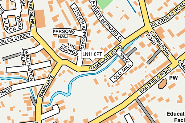 LN11 0PT map - OS OpenMap – Local (Ordnance Survey)