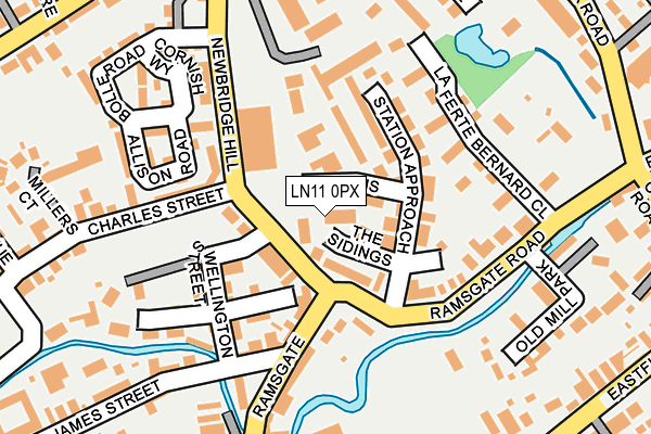 LN11 0PX map - OS OpenMap – Local (Ordnance Survey)