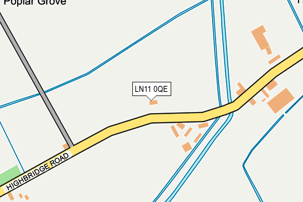 LN11 0QE map - OS OpenMap – Local (Ordnance Survey)