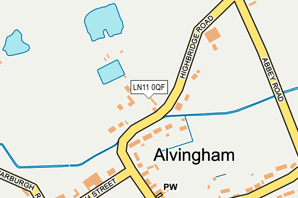 LN11 0QF map - OS OpenMap – Local (Ordnance Survey)