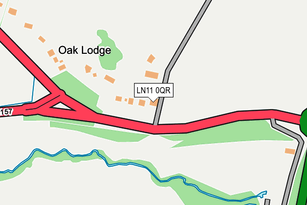 LN11 0QR map - OS OpenMap – Local (Ordnance Survey)